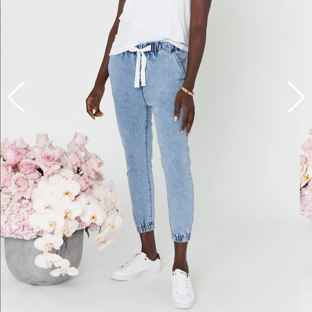 Denim joggers (maternity or post bump)